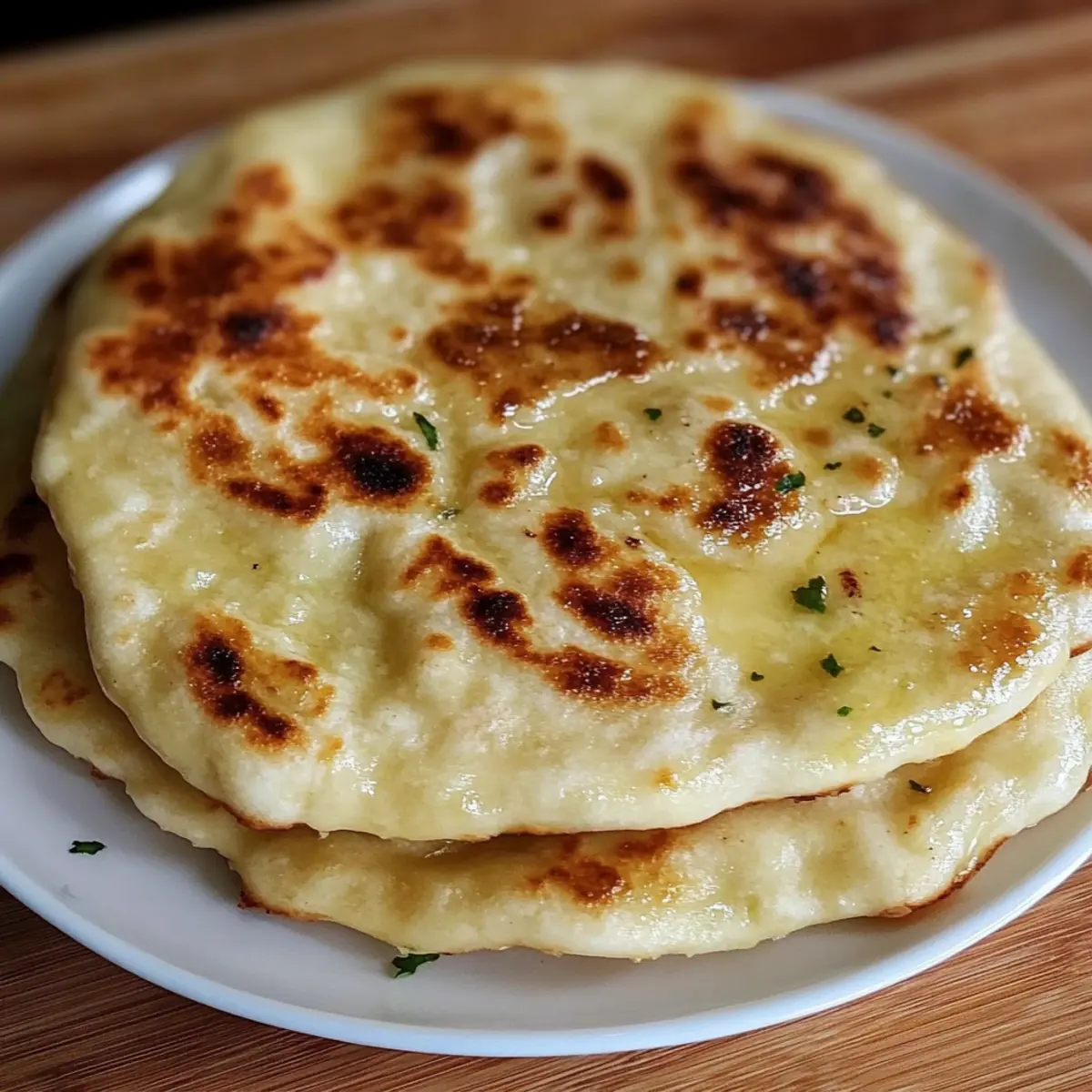 4 Ingredient Greek Yogurt Naan