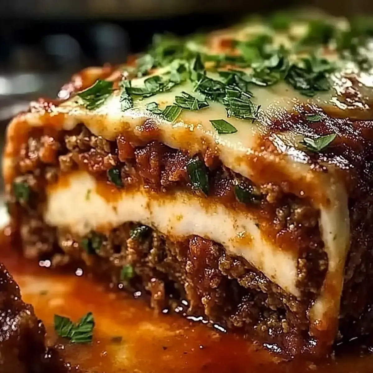 Stuffed Italian Meatloaf