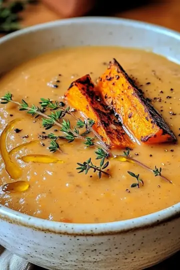 Roasted Italian Sweet Potato Soup