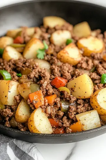 round Lamb with Potatoes