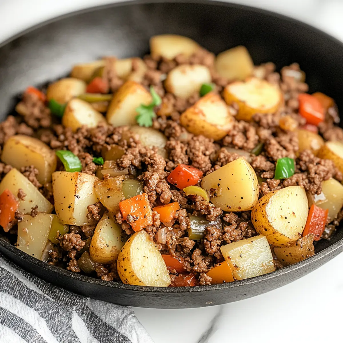 round Lamb with Potatoes