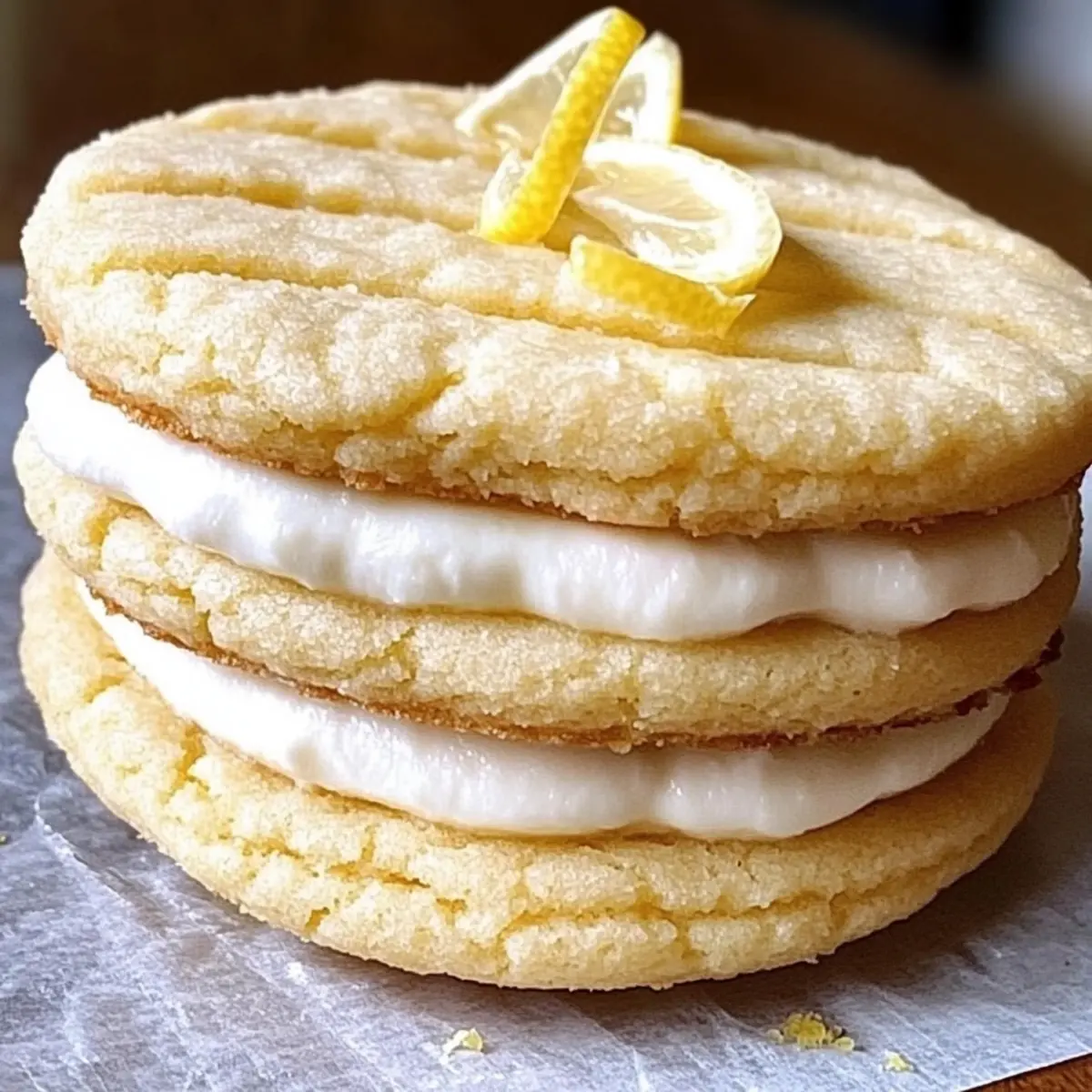 Lemon Cookie Sandwiches
