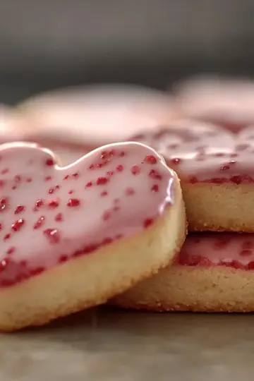 Strawberry Shortbread Cookies