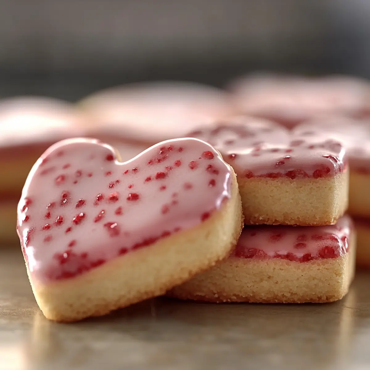 Strawberry Shortbread Cookies