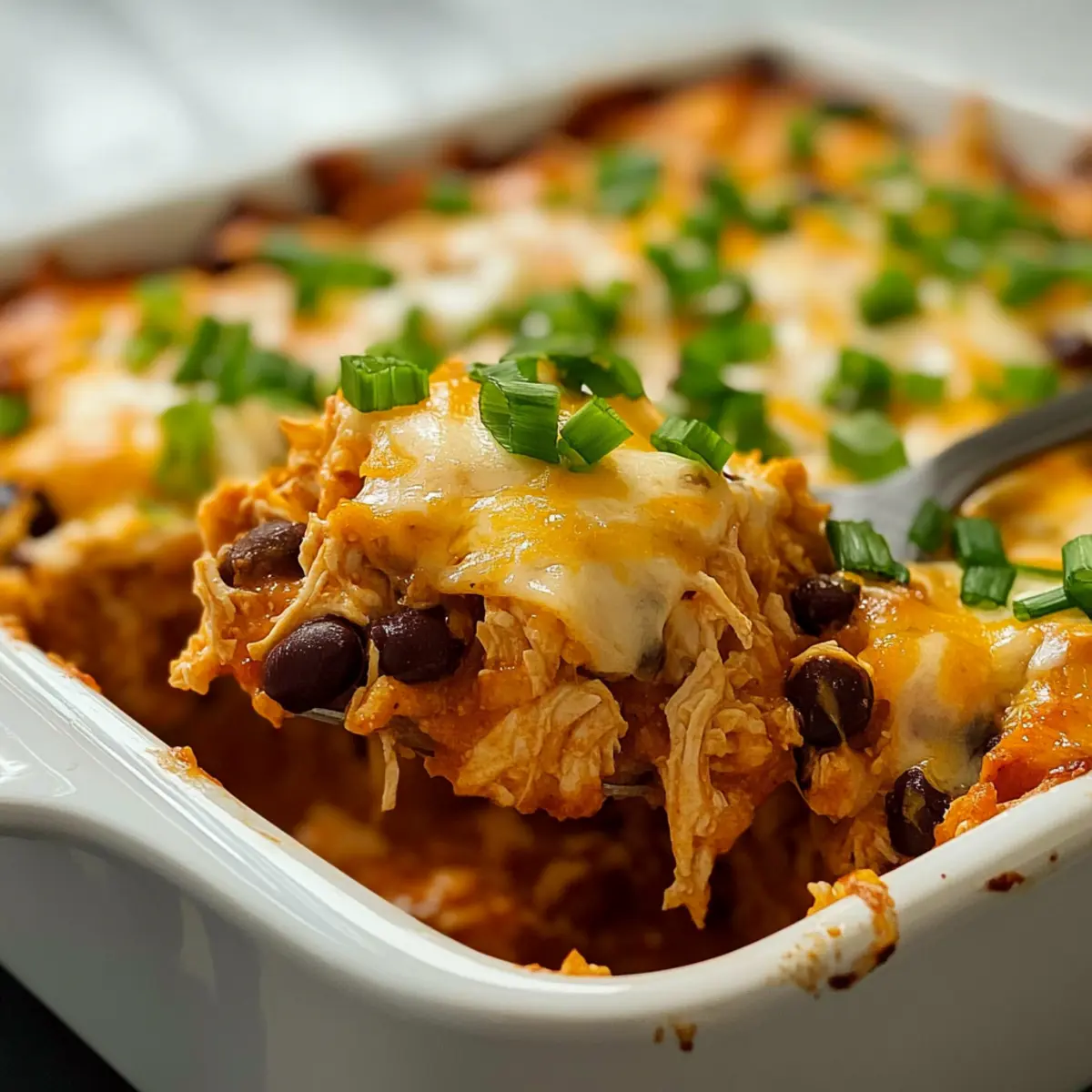 Healthy Chicken Taco Casserole