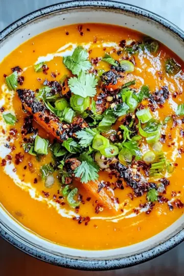 Spicy Miso Carrot Soup