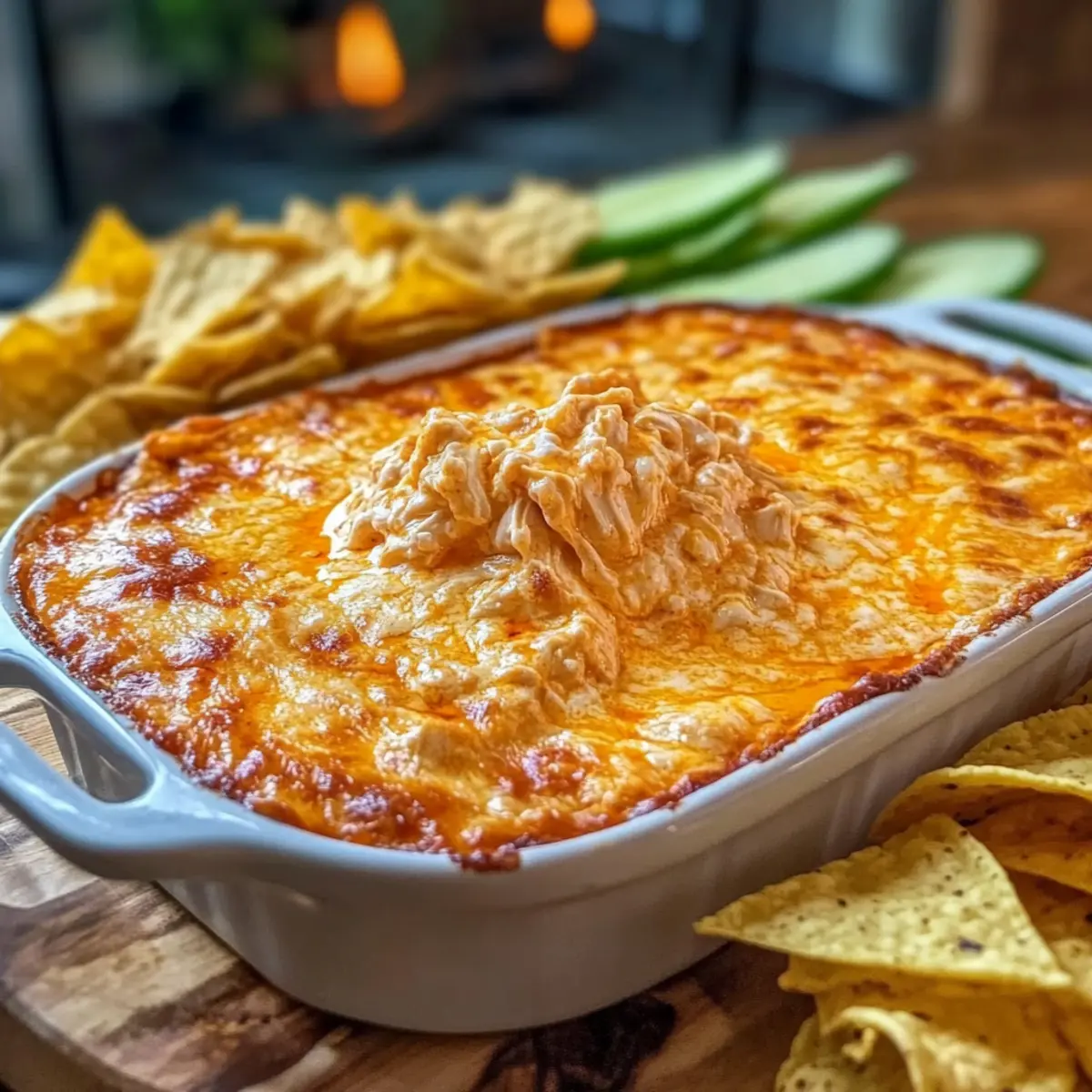 Creamy Buffalo Chicken Dip