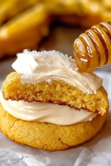 Cornbread Cookies with Honey Butter Frosting