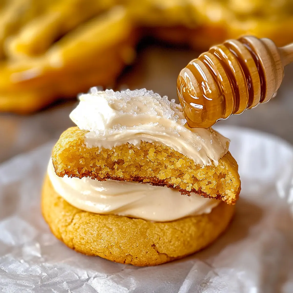 Cornbread Cookies with Honey Butter Frosting