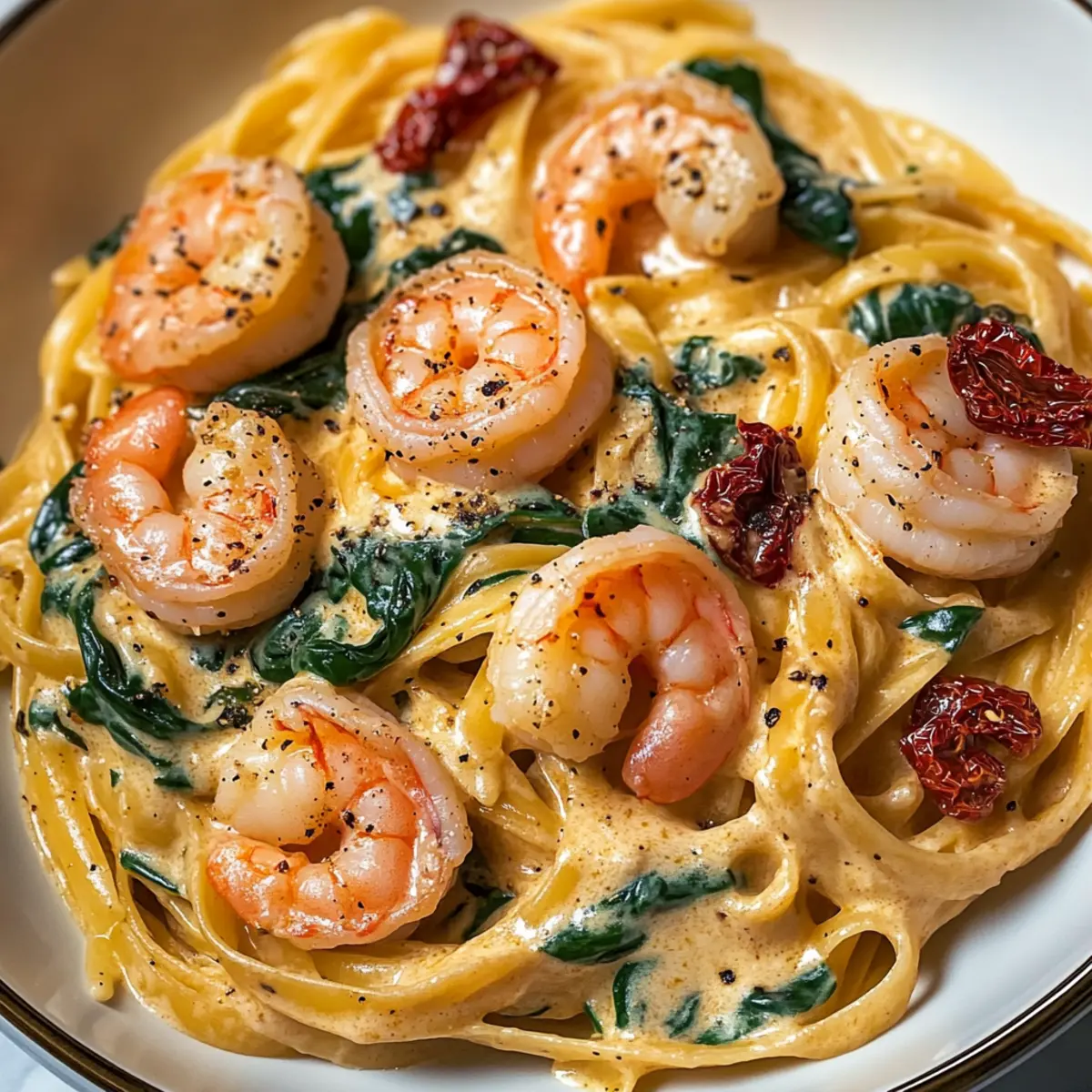 Tuscan Shrimp Pasta