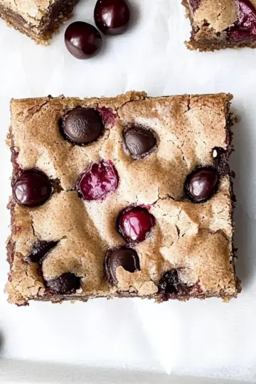 Cherry Chocolate Chip Blondies