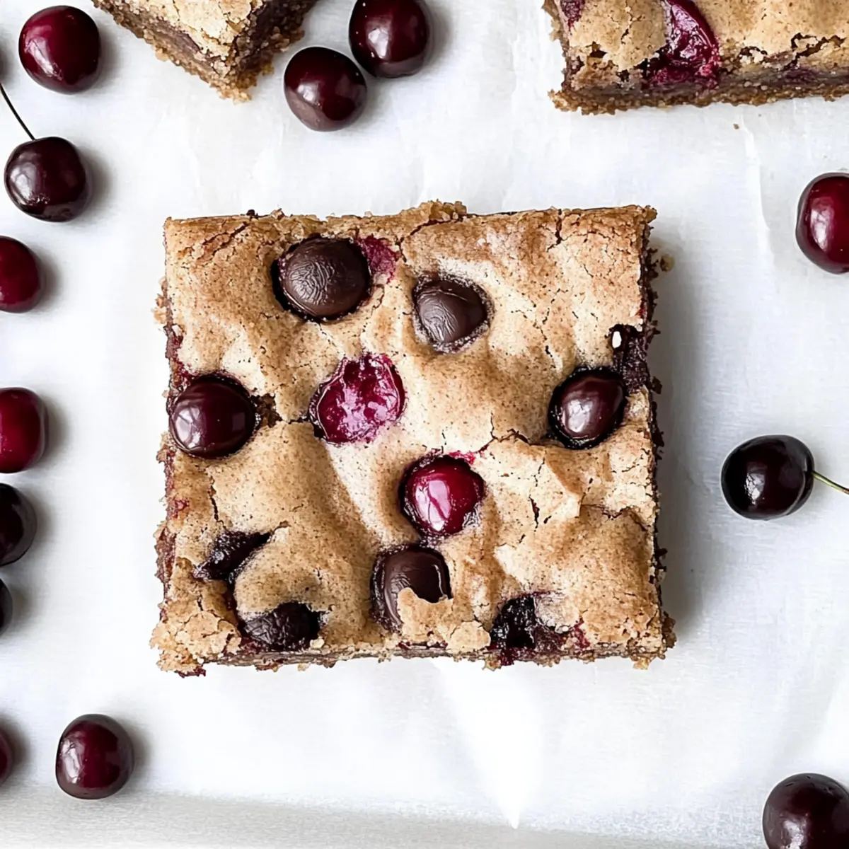 Cherry Chocolate Chip Blondies