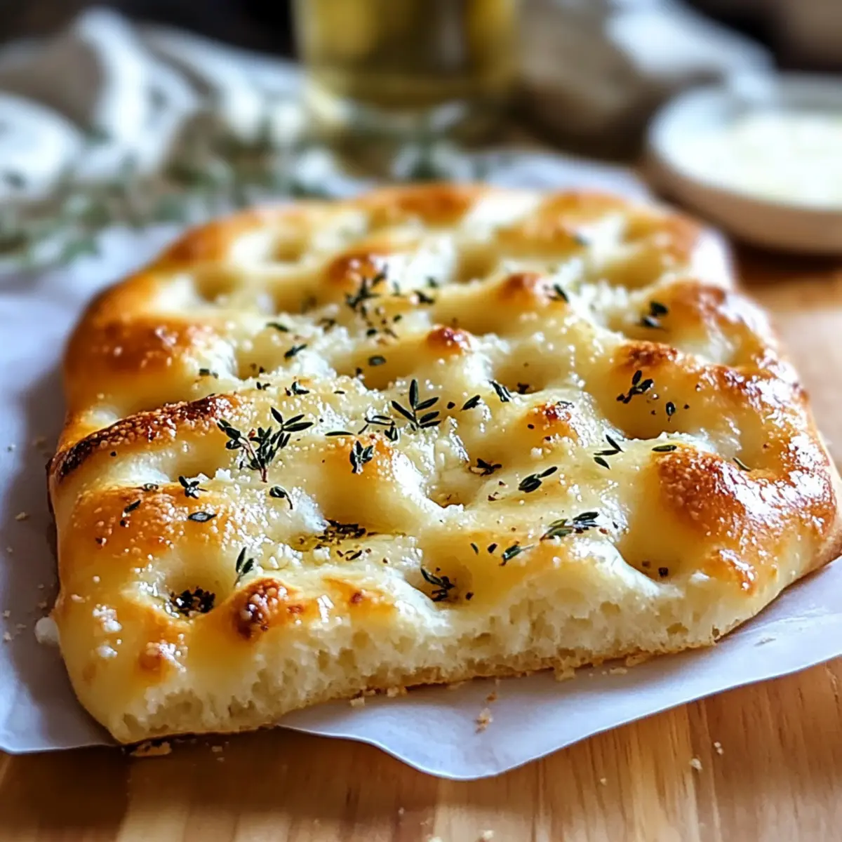 Garlic Parmesan Focaccia Bread