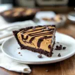 Chocolate Peanut Butter Swirl Pie