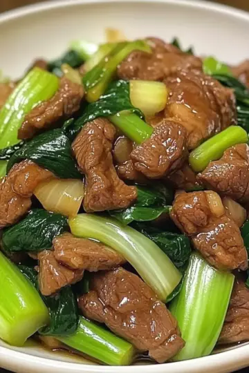 Bok Choy Stir-Fried Beef