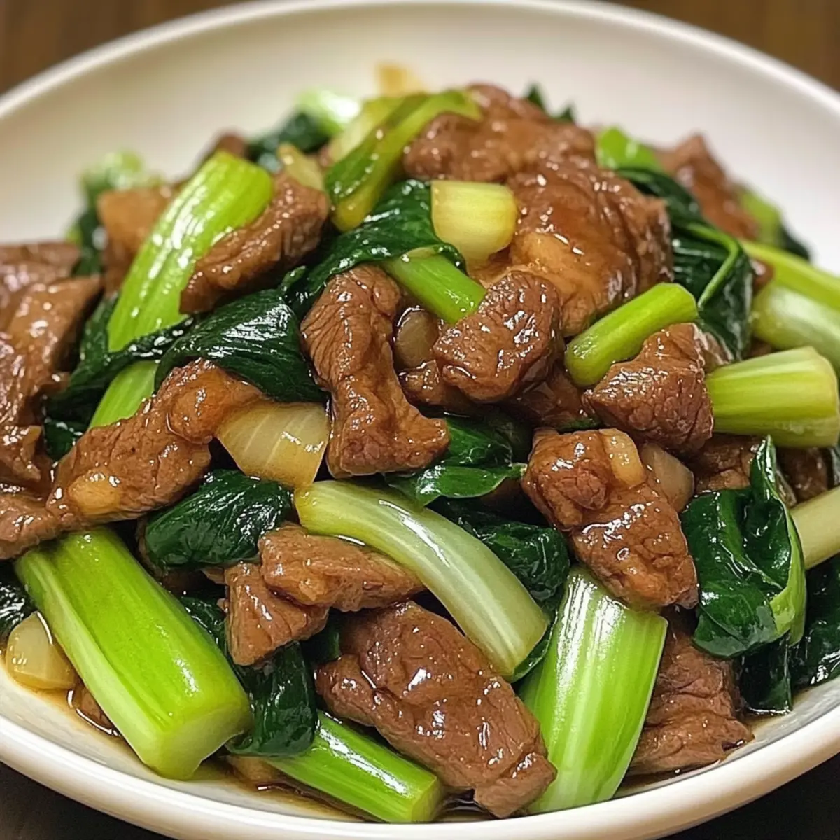 Bok Choy Stir-Fried Beef