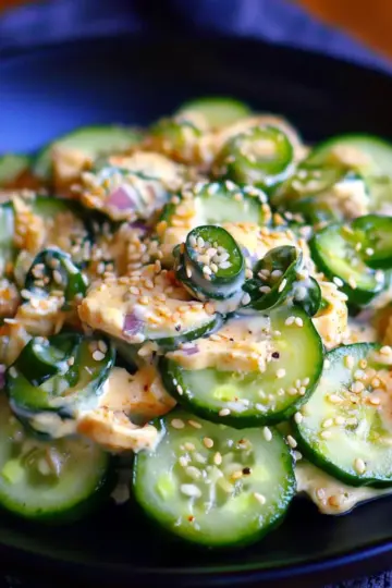 Jalapeno Popper Cucumber Salad
