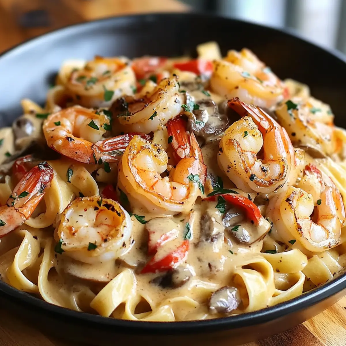 Blackened Shrimp Stroganoff