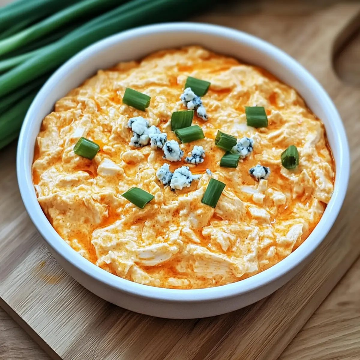 High Protein Buffalo Chicken Dip