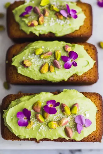 Pistachio & Lime Mini Loaves