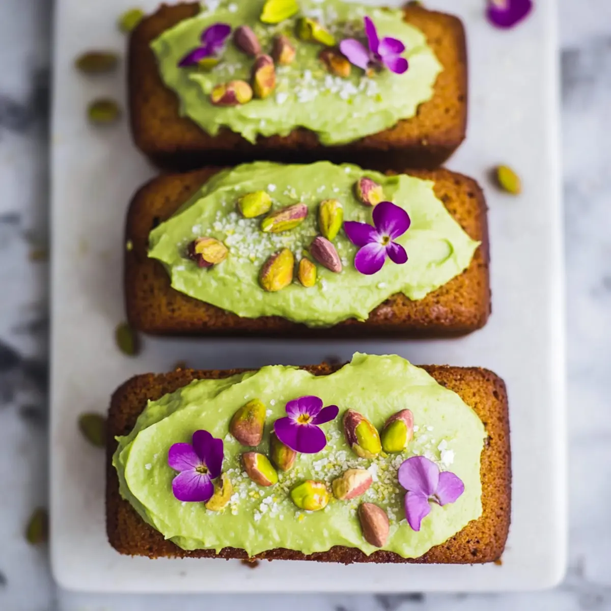 Pistachio & Lime Mini Loaves
