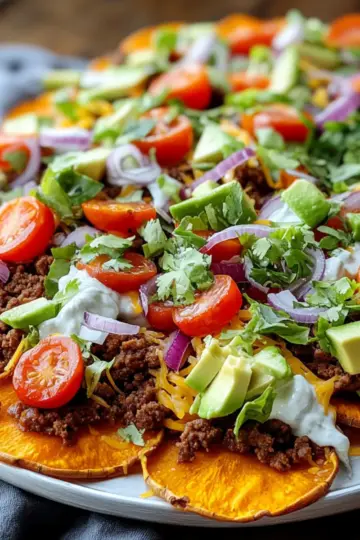 Loaded Sweet Potato Nachos