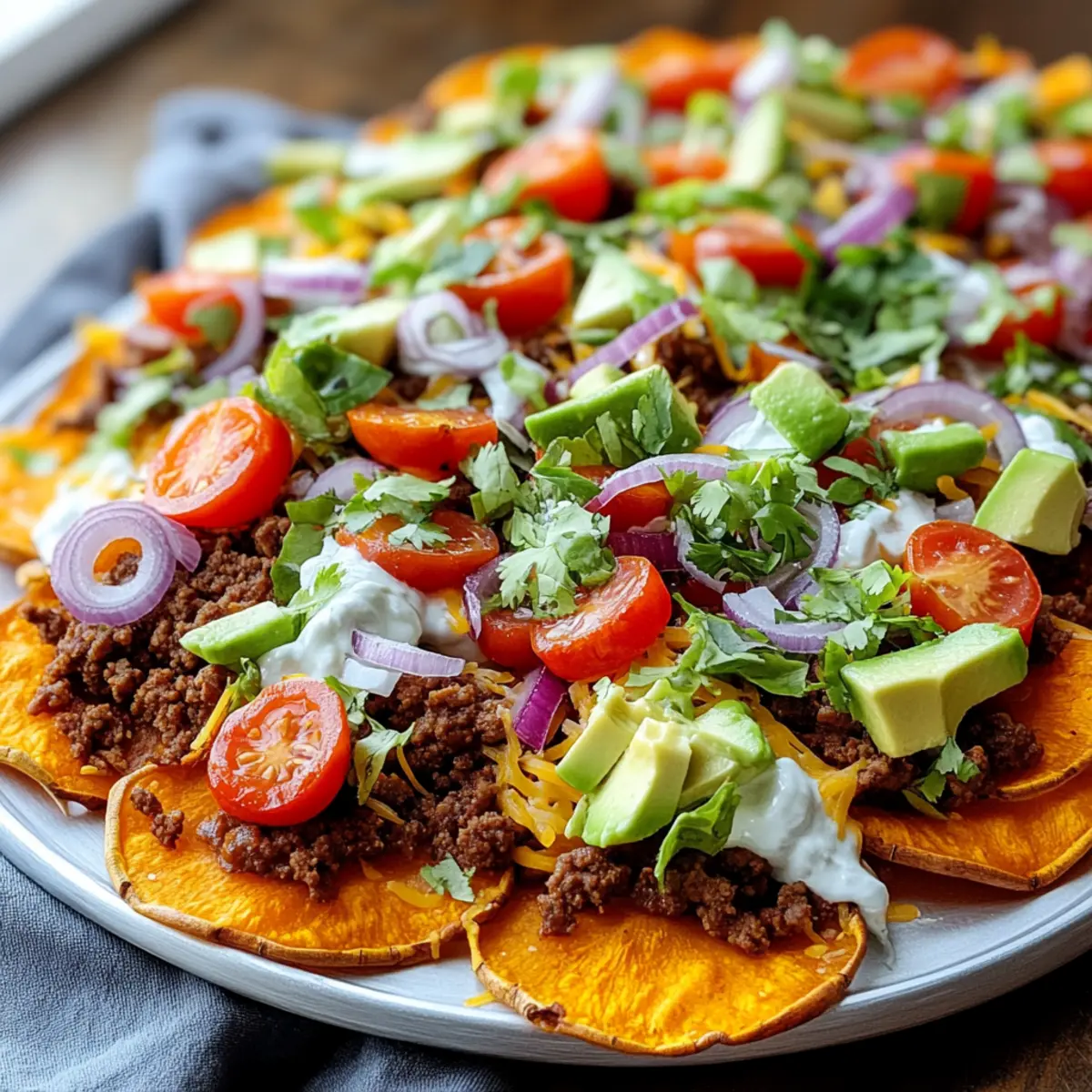 Loaded Sweet Potato Nachos