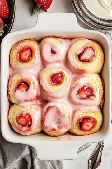 Strawberry Cinnamon Rolls