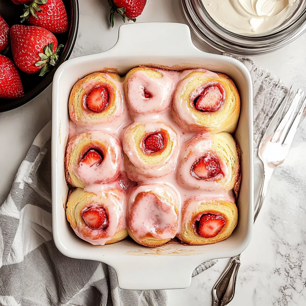 Strawberry Cinnamon Rolls