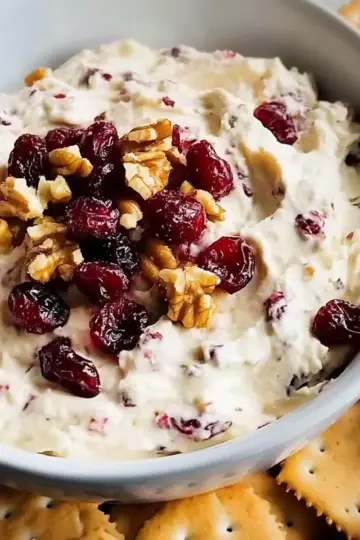 Cranberry Walnut Cream Cheese Dip