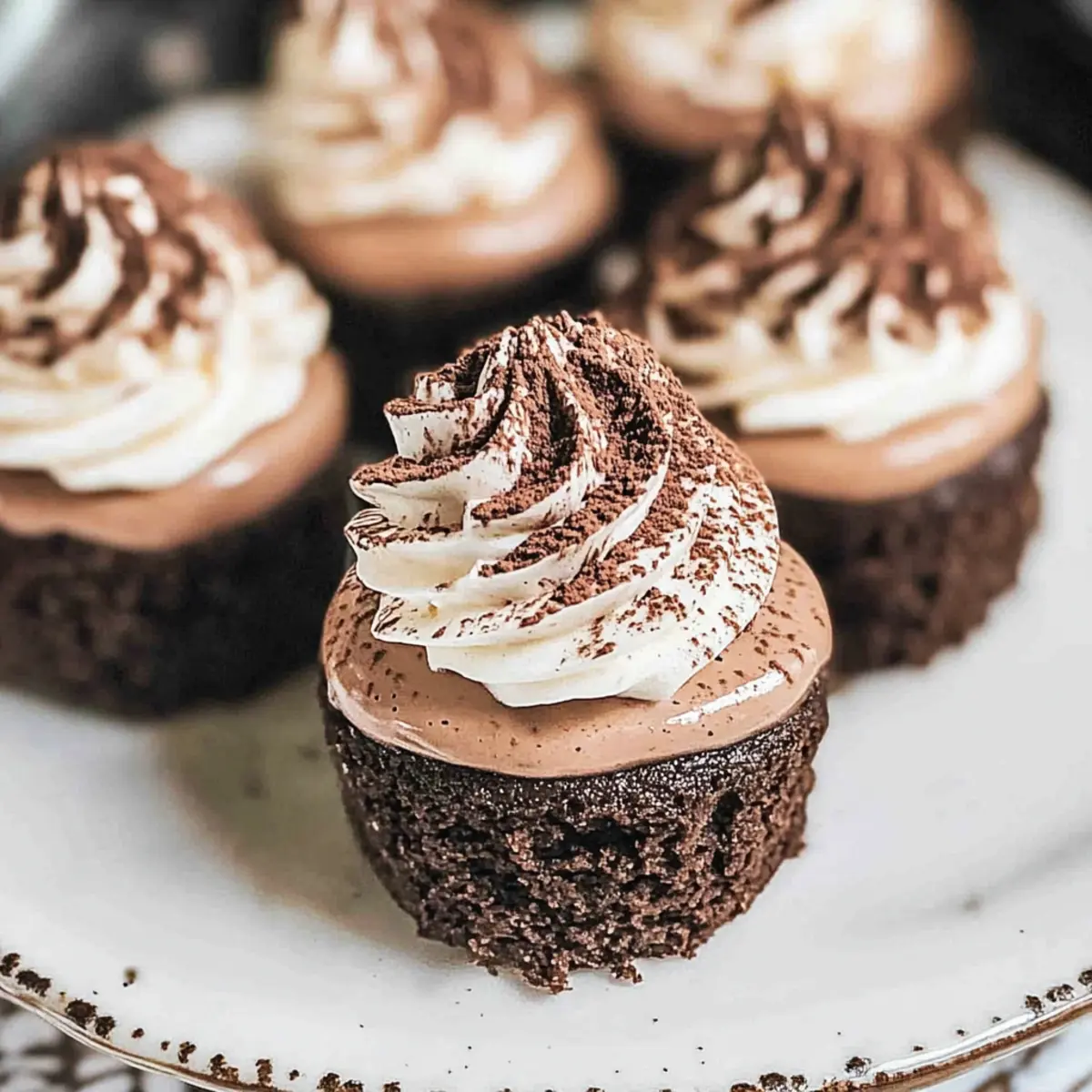 Triple Chocolate Cheesecakes