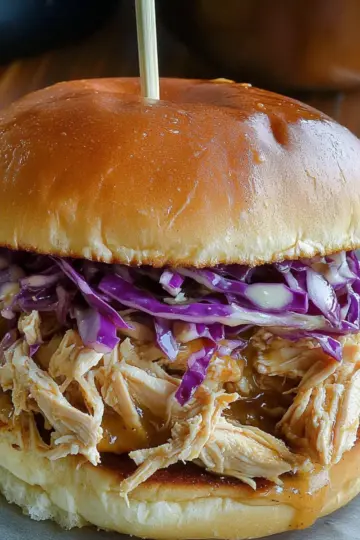 Honey Mustard Shredded Chicken Sandwich