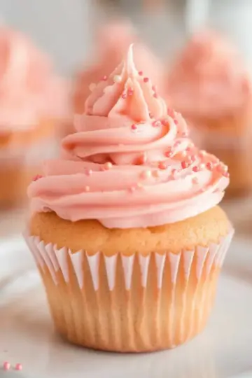 Pink Champagne Cupcakes