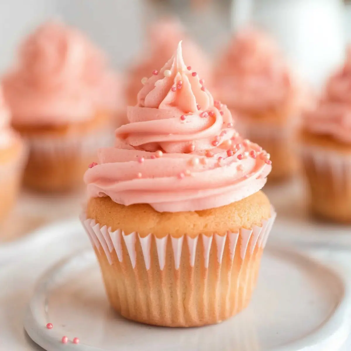 Pink Champagne Cupcakes