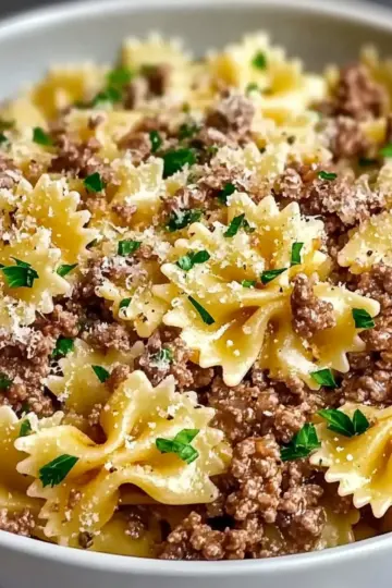 Garlic Butter Bowtie Pasta