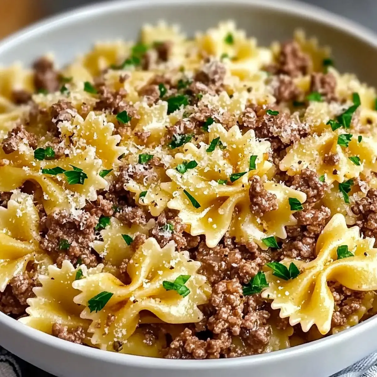 Garlic Butter Bowtie Pasta