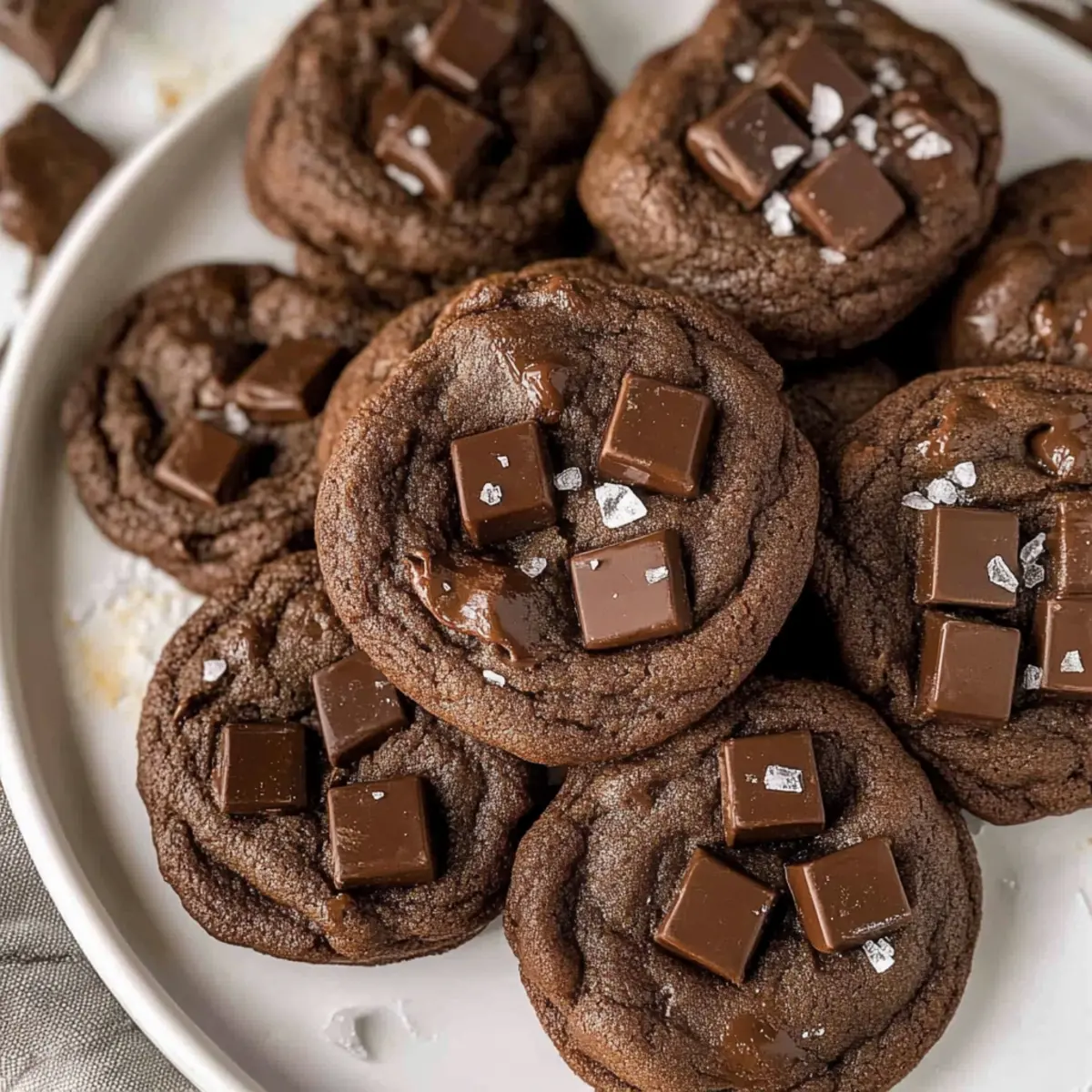 Double Chocolate Chunk Cookies