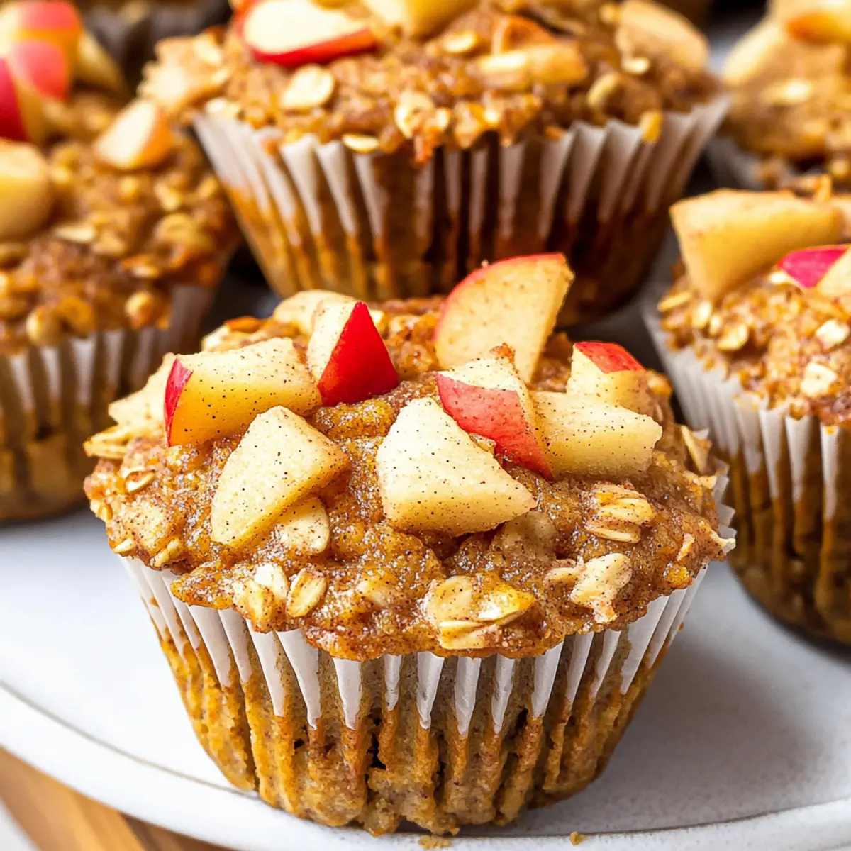 Apple Cinnamon Protein Muffins