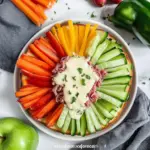 Rainbow Veggie Platter with Shamrock Ranch