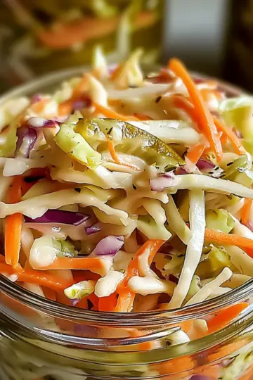 Sweet & Spicy Pickle Slaw
