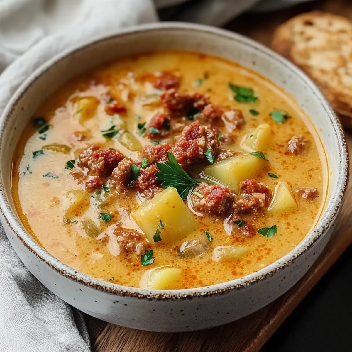 Creamy Chorizo Potato Soup