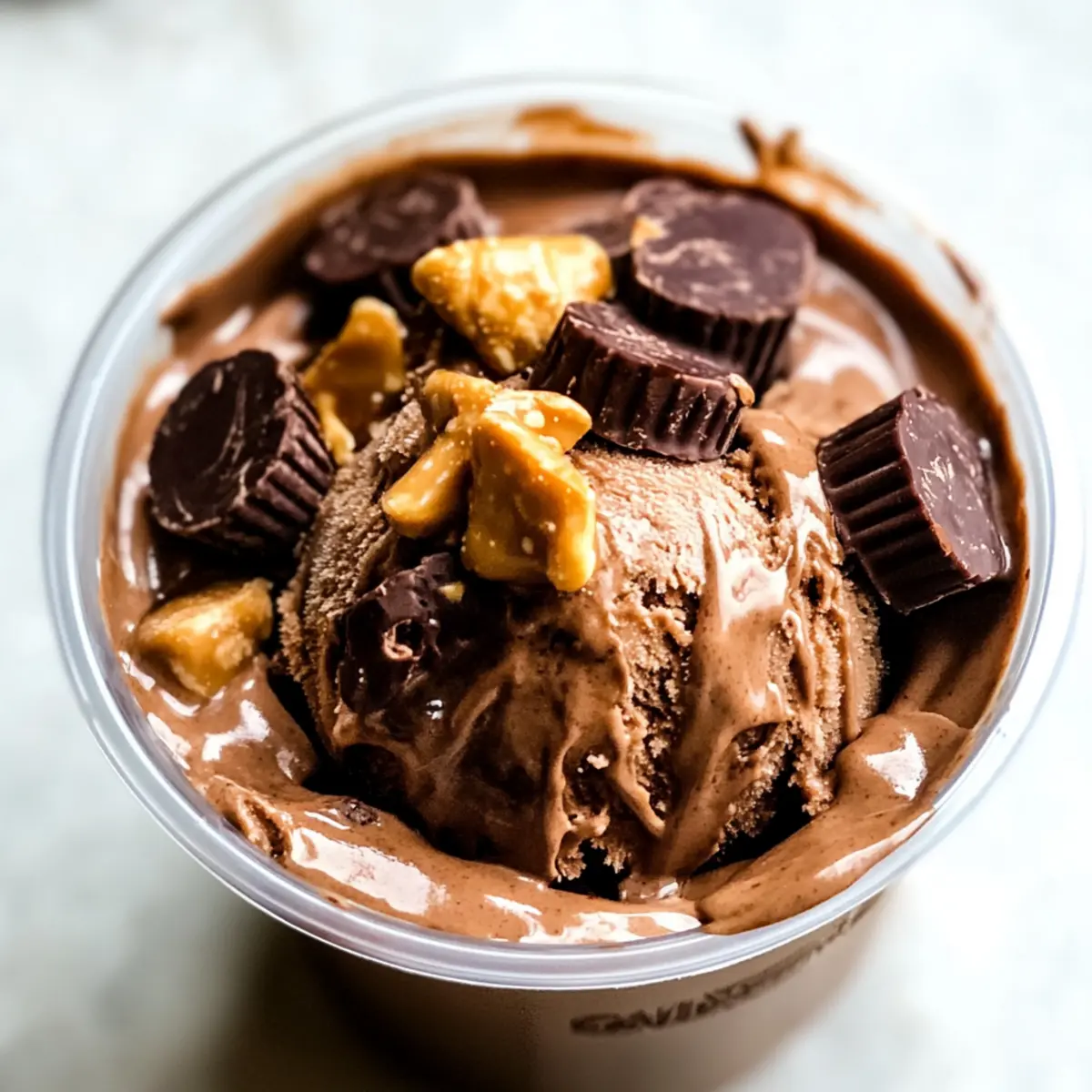 Chocolate Peanut Butter Protein Ice Cream