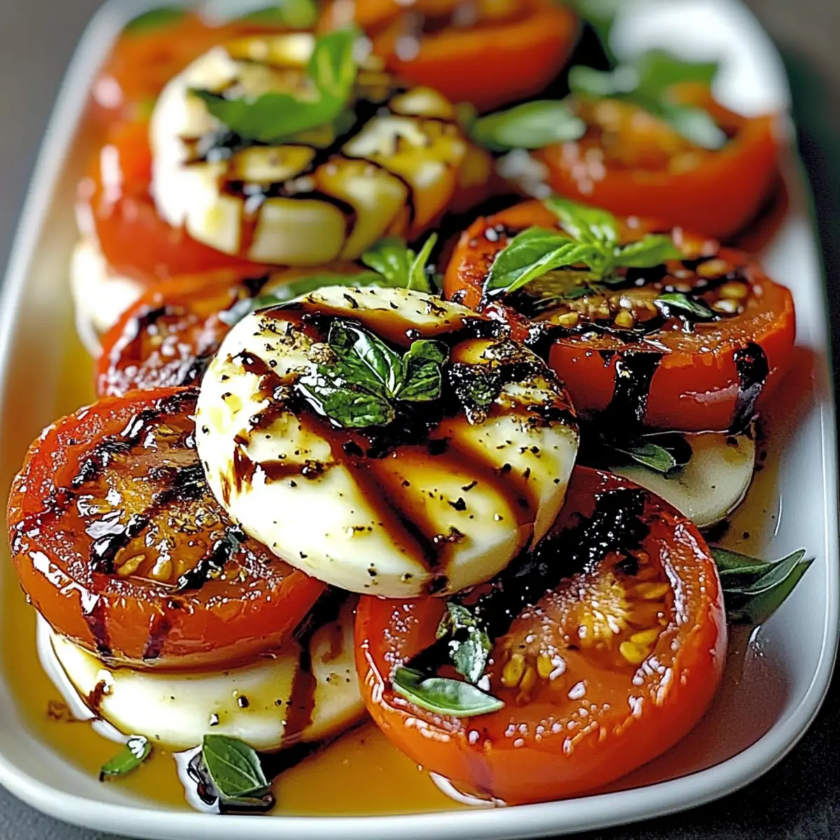 Roasted Tomato Caprese Salad