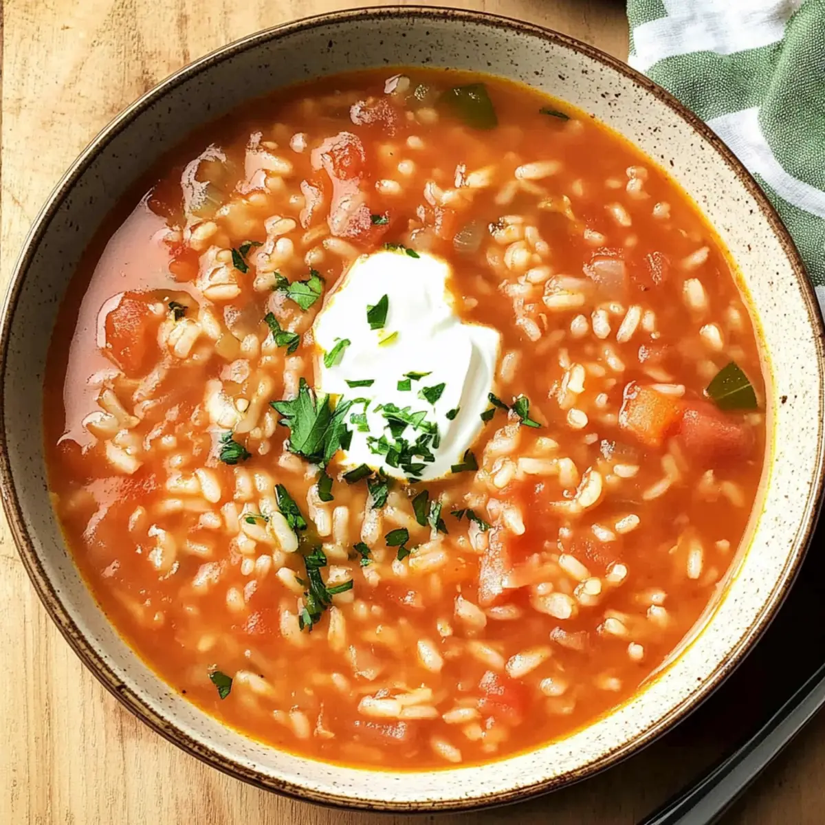 Polish Tomato Rice Soup
