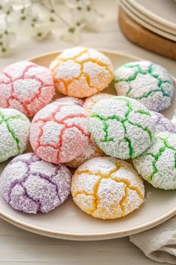Springtime Crinkle Cookies