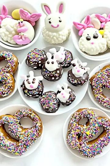 Chocolate Covered Pretzels for Easter