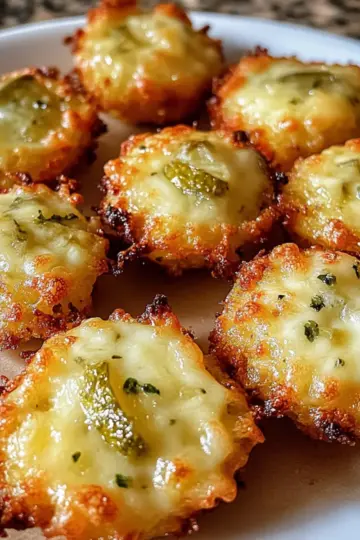 Crispy Pickle Cheese Bites