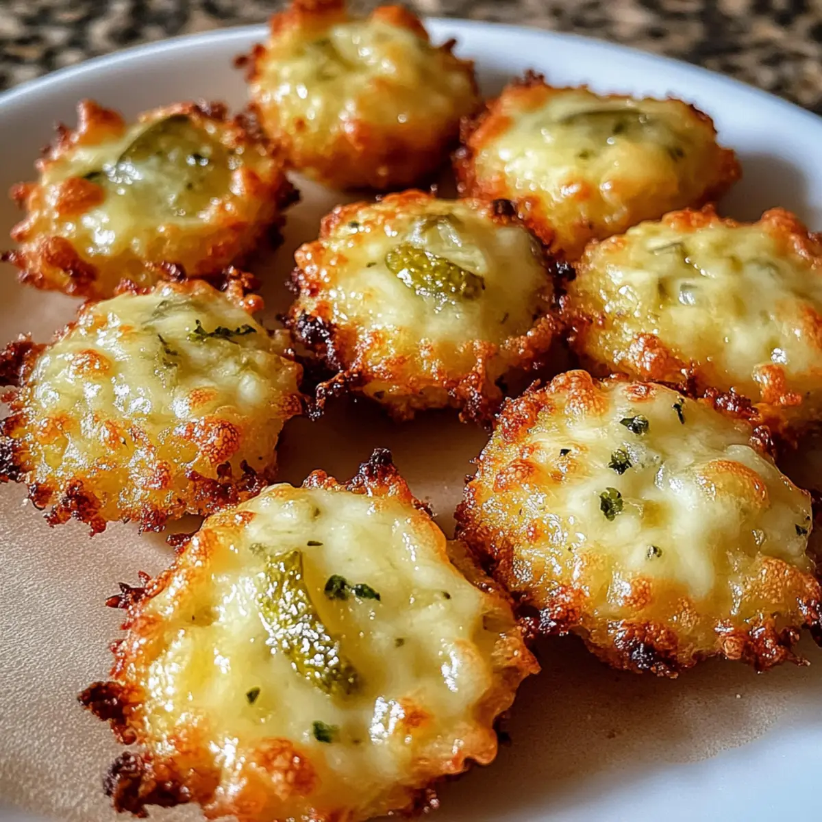 Crispy Pickle Cheese Bites