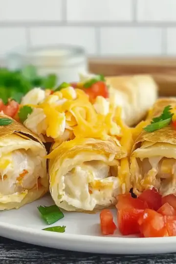 Baked Imitation Crab Chimichangas