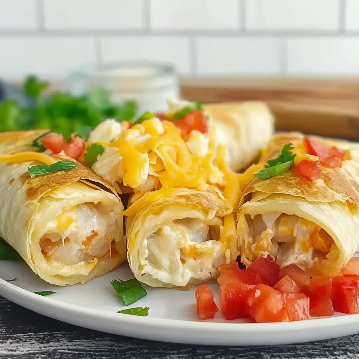 Baked Imitation Crab Chimichangas